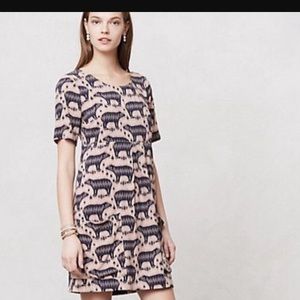 Anthropologie bear print dress